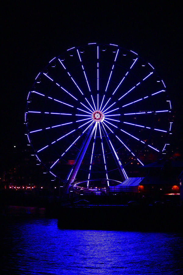 Blue Wheel Of Fortune Photograph by Kym Backland