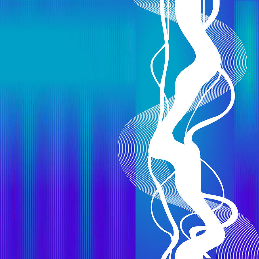 Lighting Digital Art - Blue White Lightning by Mellisa Ward Lighting Digital Art - Blue White Lightning by Mellisa Ward
