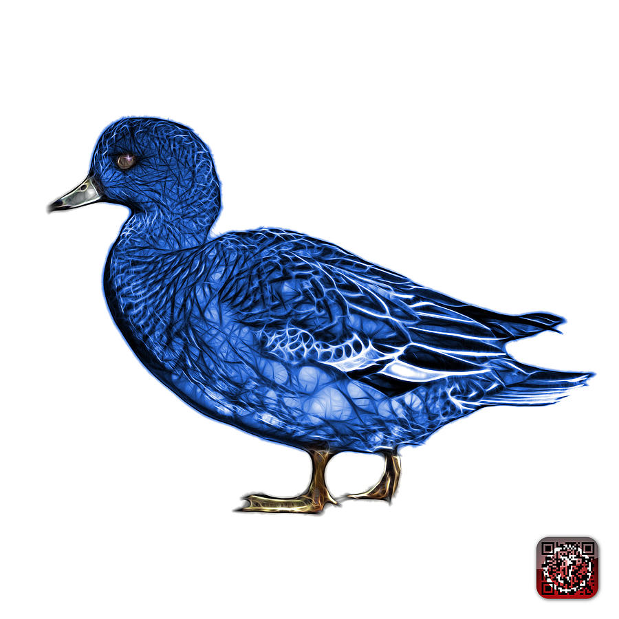 Blue Wigeon Art - 7415 - WB Mixed Media by James Ahn