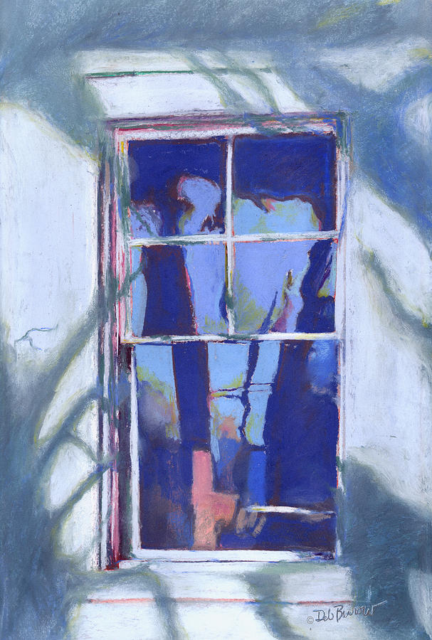 Blue Window Painting by Deborah Burow - Fine Art America