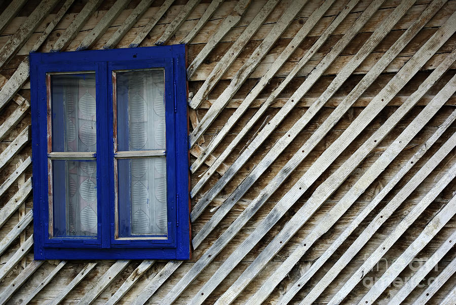 Architecture Photograph - Blue Window by Zoran Berdjan