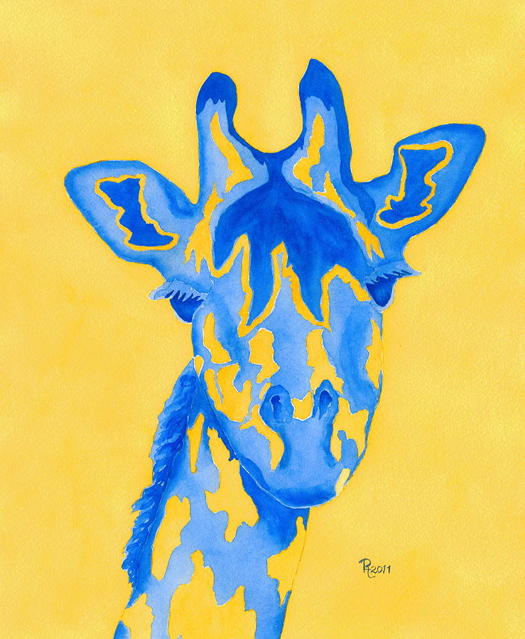 Animal Painting - Bluebelle by Rhonda Leonard