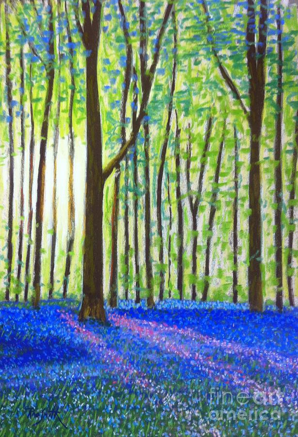 Bluebells Pastel by Rae  Smith