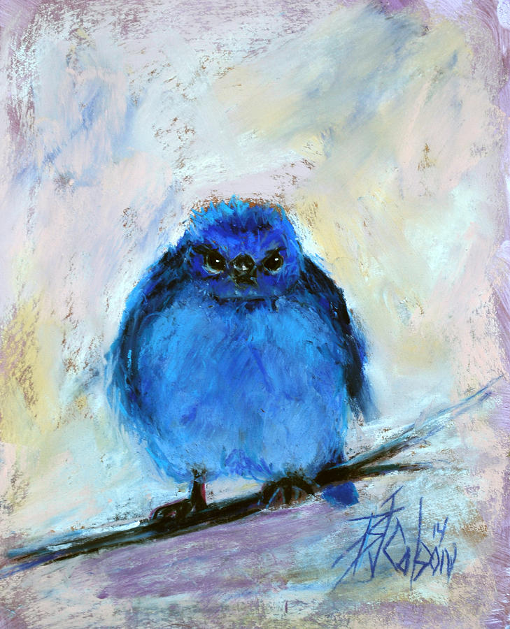 Bluebird of Unhappiness Pastel by Billie Colson