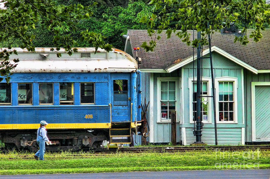Bluebird Train at the Station Photograph by Jack Schultz