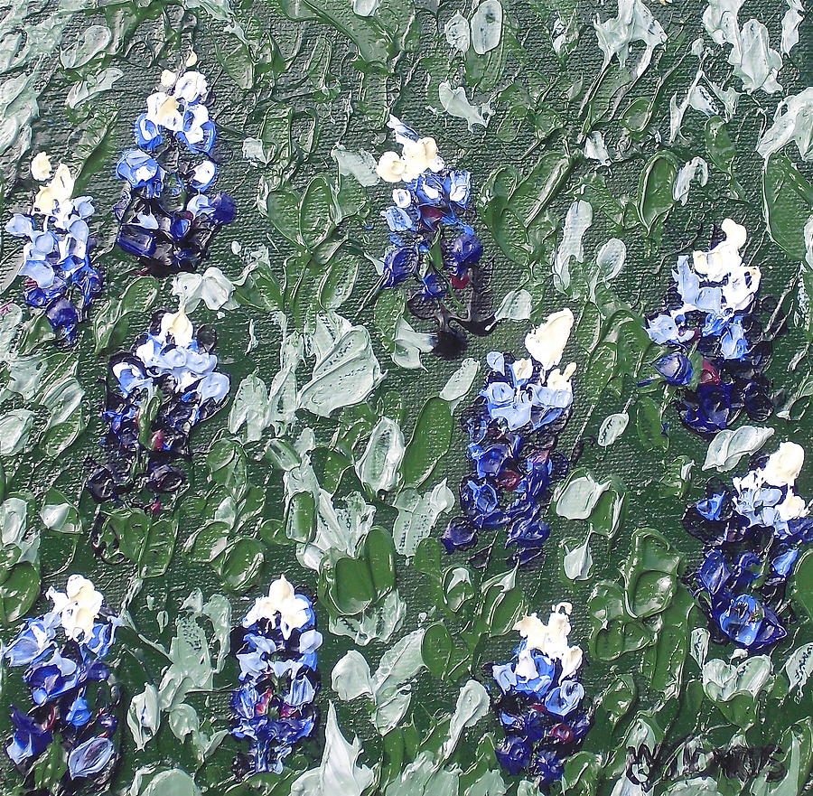 Bluebonnets Painting by Melissa Torres
