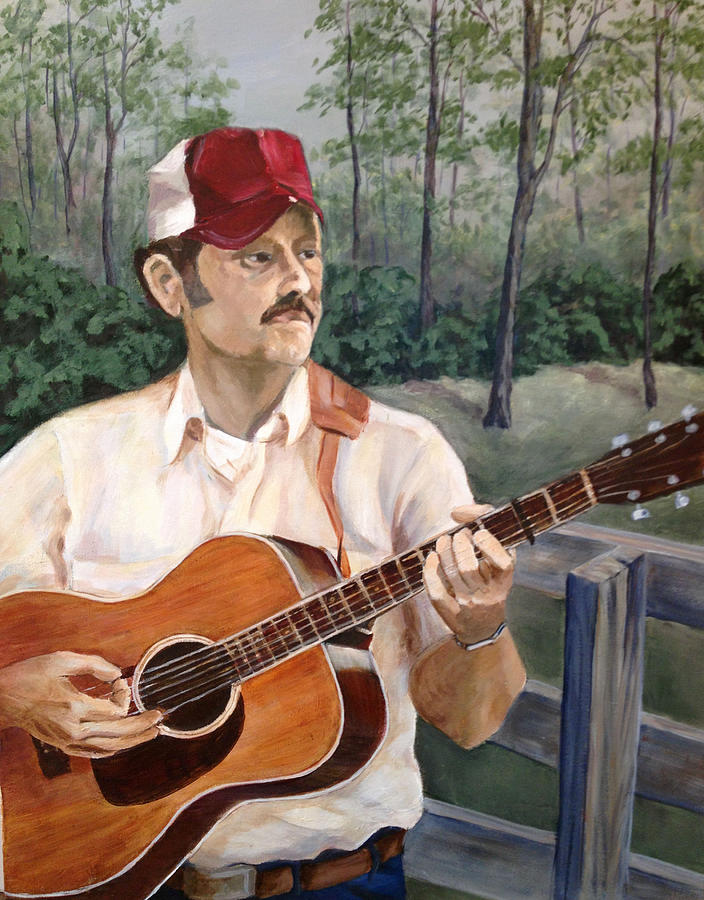 Bluegrass Picker Painting By Janet Felts