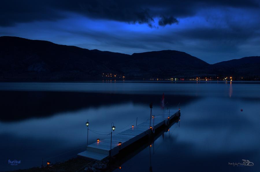 BlueHour - Skaha Lake 4-2-2014  Photograph by Guy Hoffman