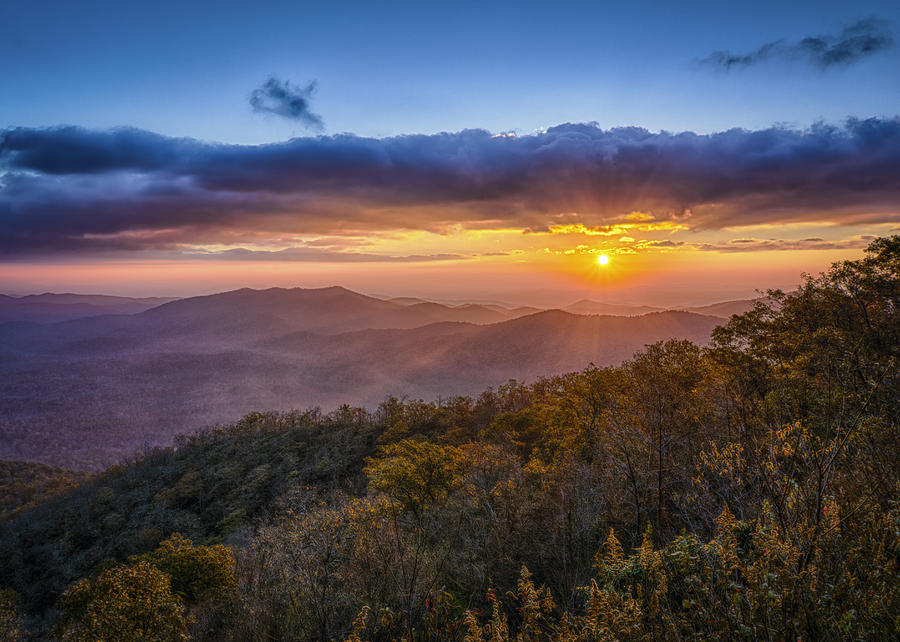 Nature Photograph - Blueridge Morning by Brian Young