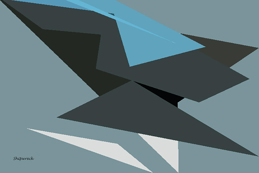 Abstract Photograph - Blues and Greys by Christopher Bage Abstract Photograph - Blues and Greys by Christopher Bage