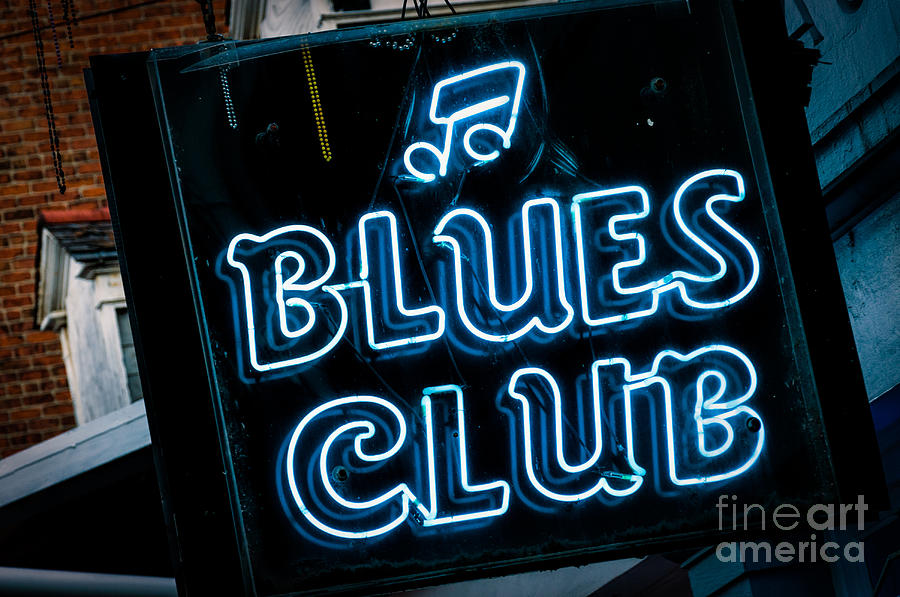 New Orleans Photograph - Blues Club on Bourbon Street NOLA  by Kathleen K Parker