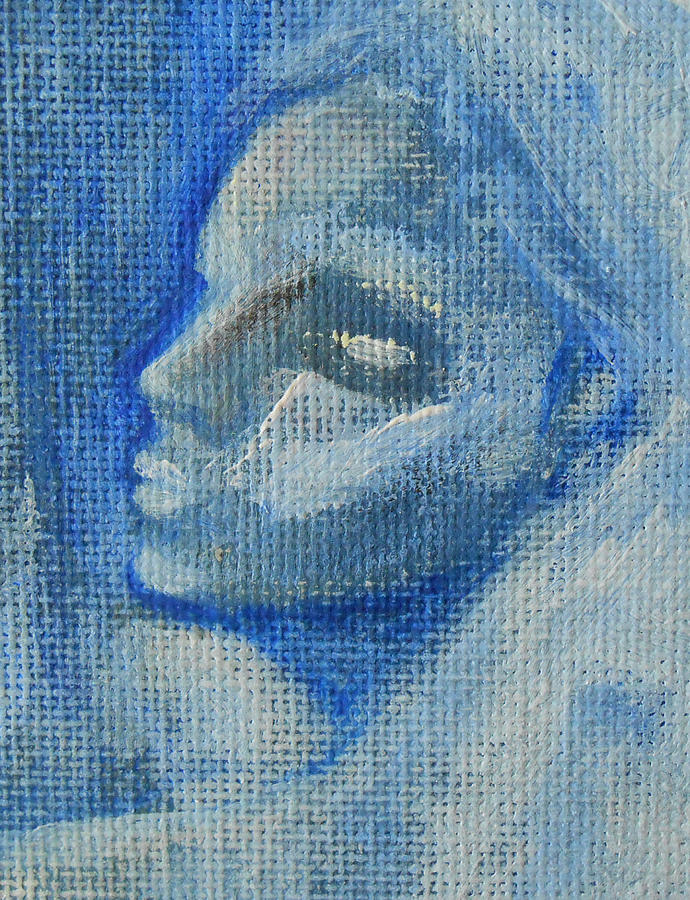 Figurative Painting - Blues by Jane See