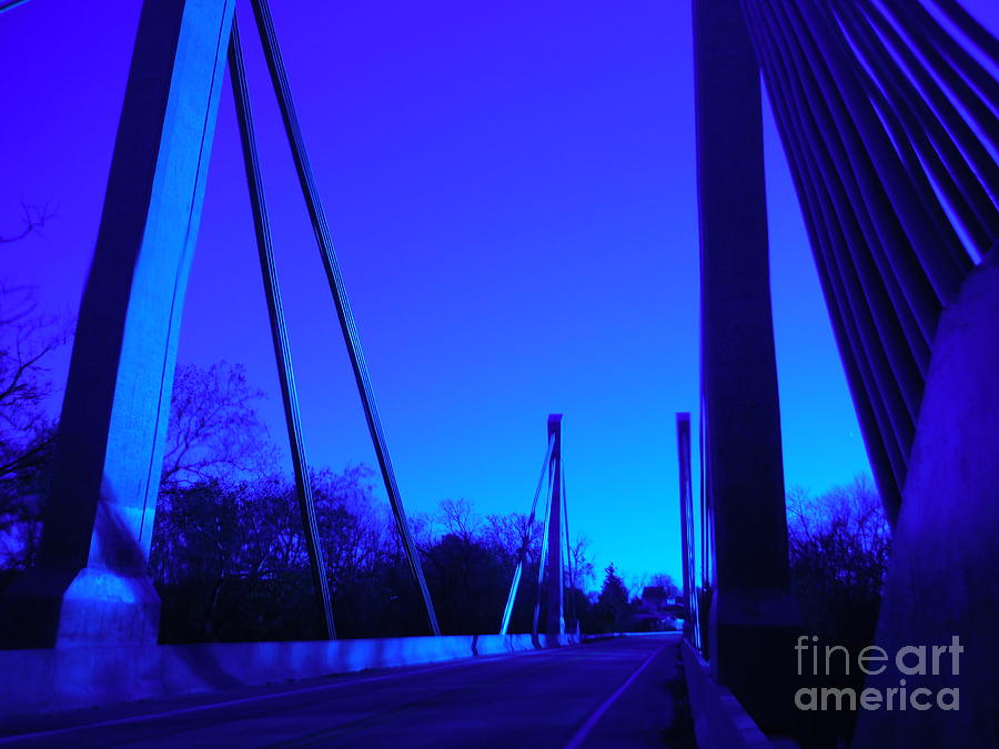 Blues Of Big Darby Creek Bridge Photograph by Paddy Shaffer