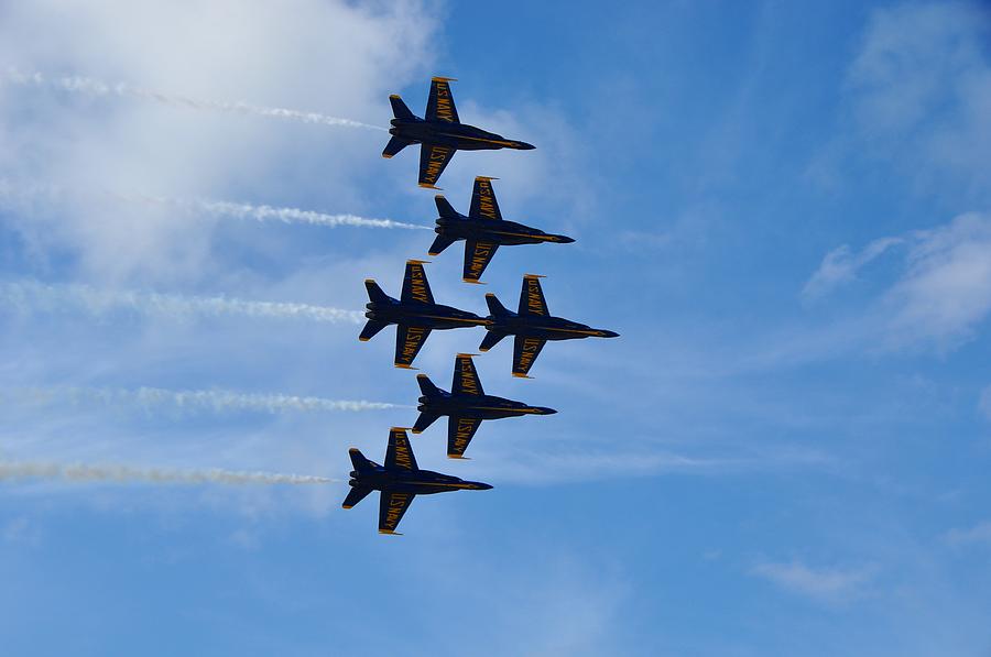 Blue Angels Photograph - Blues underbelly by William Triplett