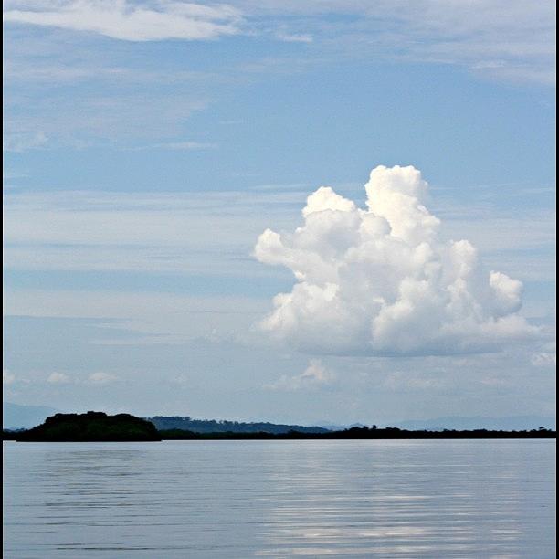 Islands Photograph - #blueskies #clouds #islands #panama by Kayla  Pearson