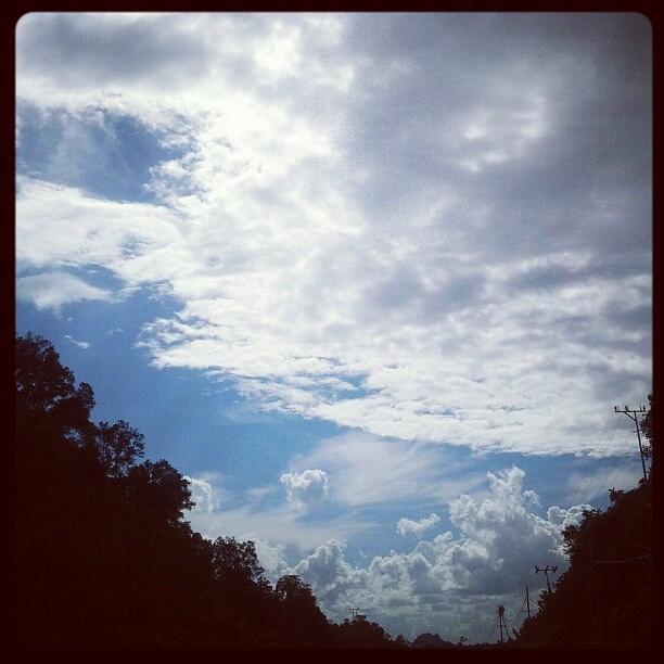 Blue Photograph - Bluesky
#sky #blue #kuching #sarawak by Mohd hariri assraf Mohd hanifah