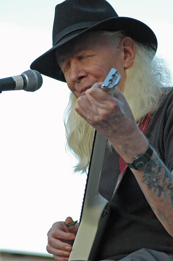 Bluesman Johnny Winter Photograph by Mike Martin