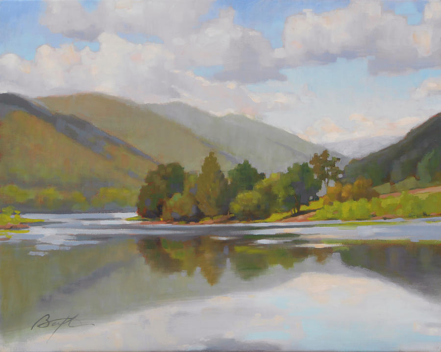Mountain Painting - Bluestone River by Todd Baxter