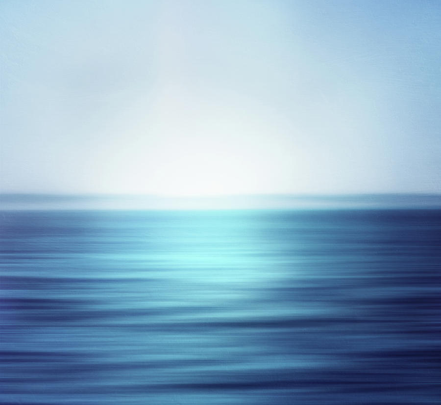 Blurred And Deep Blue Ocean Photograph by Marta Nardini