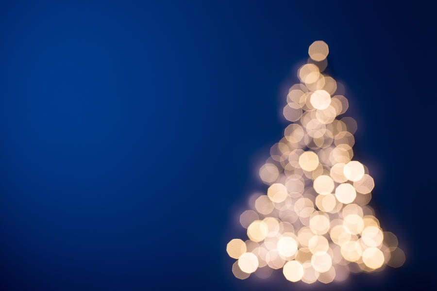 Blurred Christmas tree, Germany Photograph by Taikrixel