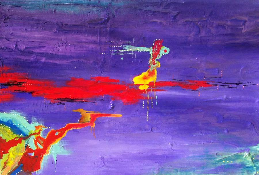 Abstract Mixed Media - Blurred Division by Erica Wildman