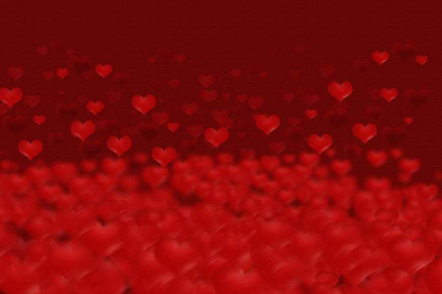 Blurred hearts background Photograph by Jaroslav Frank - Pixels