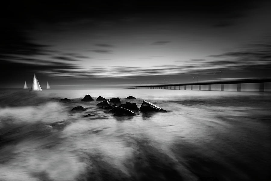 Black And White Photograph - Blurred Morning by Svetlin Yosifov