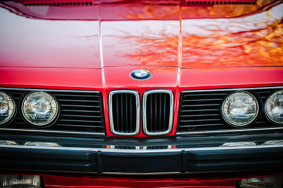 BMW 635CSI Grille -1733c Photograph by Jill Reger
