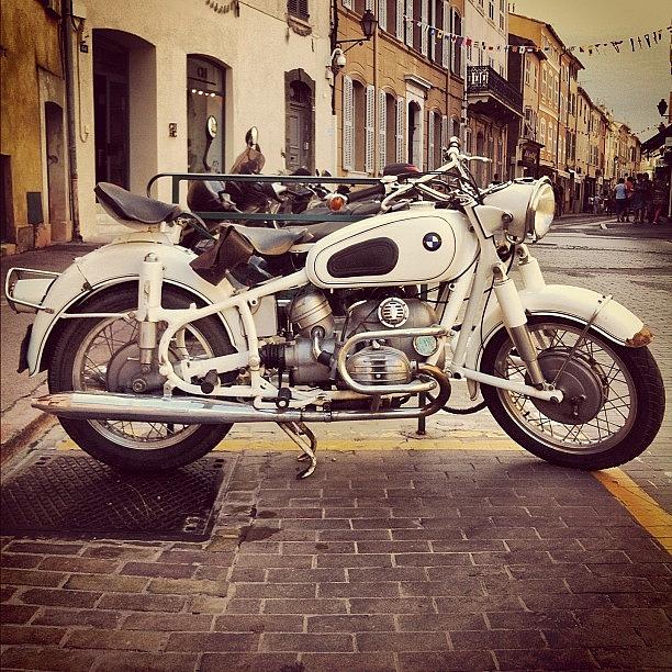 Vintage Photograph - #bmw #bike #motorcycle #retro #vintage by Reginald Doms