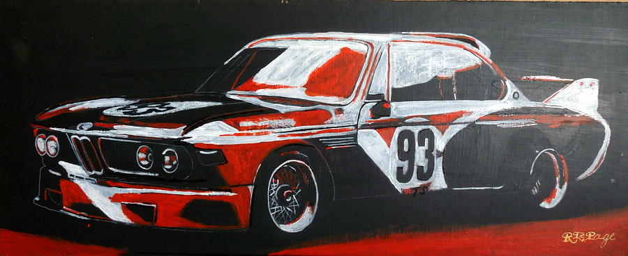 Bmw Csl Painting by Richard Le Page