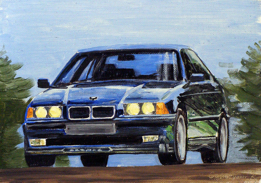 Car Painting - BMW e36 by Rimzil Galimzyanov