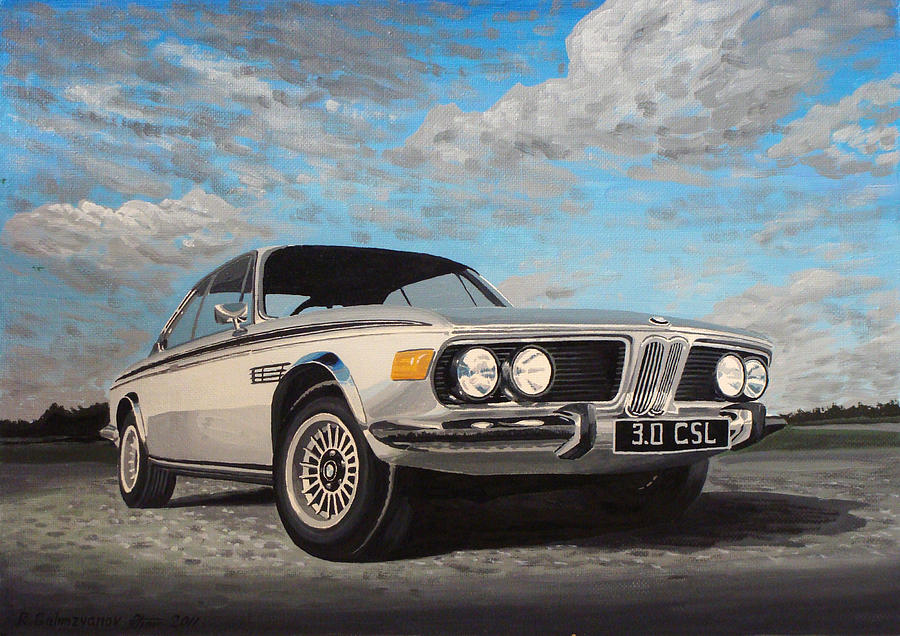 Car Painting - Bmw E9 3.0 Csl by Rimzil Galimzyanov