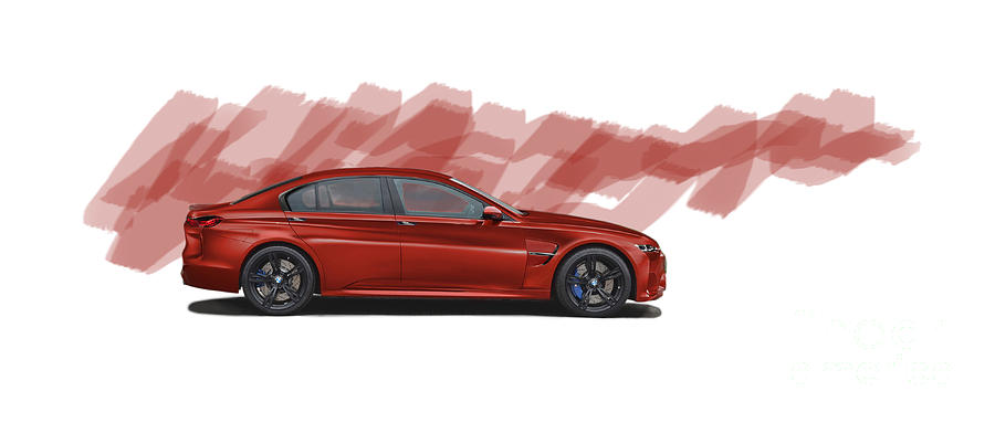 BMW M5 Fantasy Digital Art by Roger Lighterness
