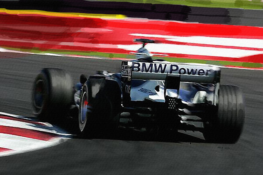 F1 Painting - BMW Power by Ron Riffle