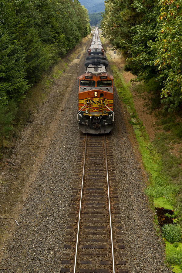 Transportation Photograph - BNSF Train 789 F by John Brueske