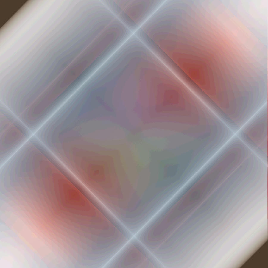 Abstract Digital Art - Board of Soft Colours Grid by Nicki Bennett
