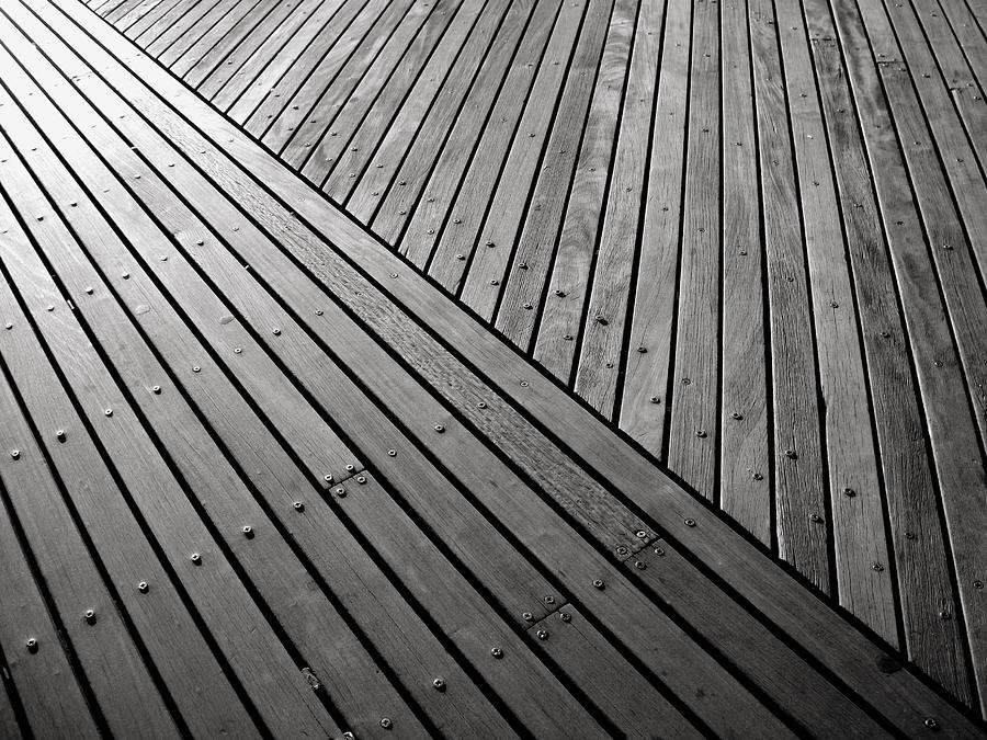 Boardwalk Abstract I Photograph by Liza Dey