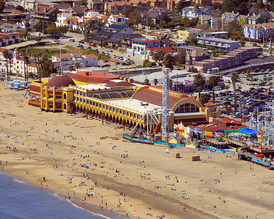Santa Cruz Photograph - Boardwalk Beach by Neal Martin Santa Cruz Photograph - Boardwalk Beach by Neal Martin