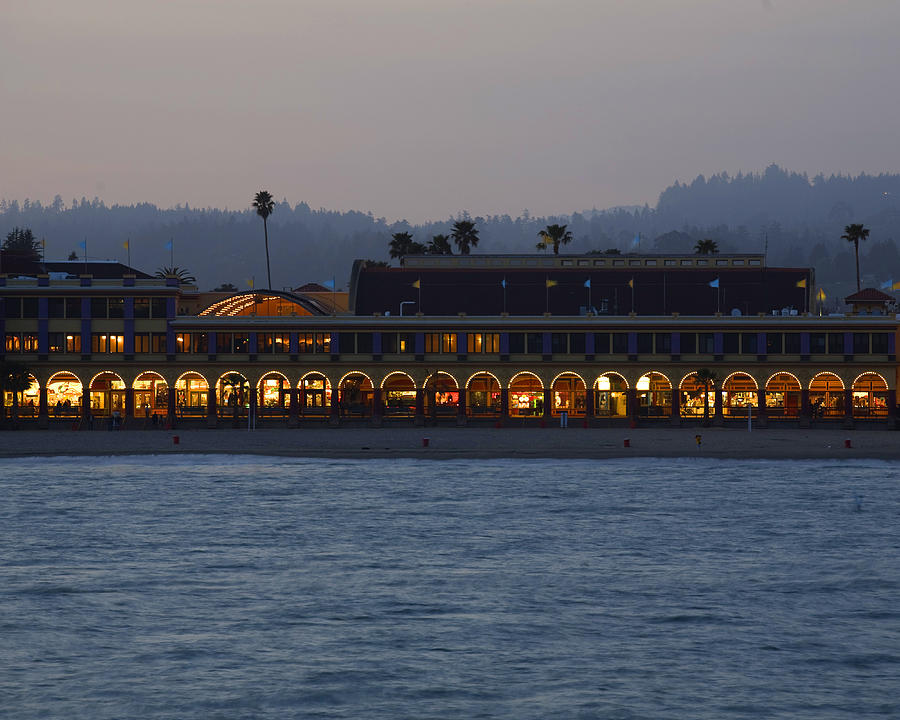Santa Cruz Photograph - Boardwalk Sunset by Neal Martin
