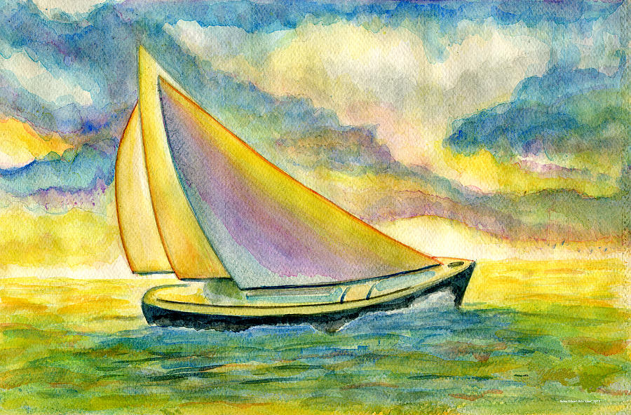 Boat 01 Painting by Brian Gilna