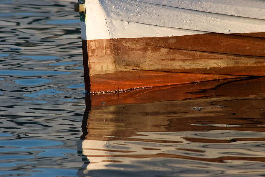 Boat Photograph - Boat and Reflection by CJ Middendorf