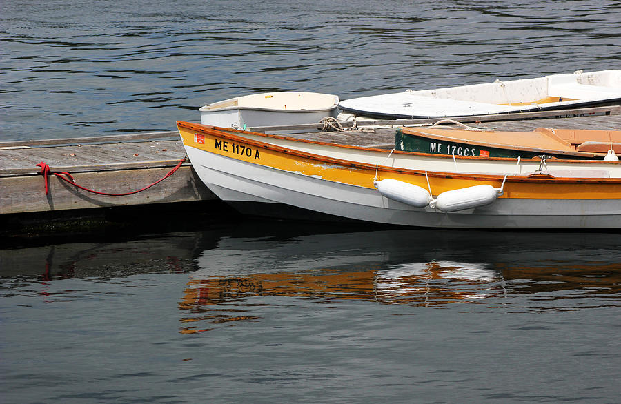 Boat and Reflection Photograph by Mary Bedy
