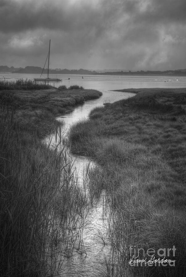 Boat and Tidal Stream Photograph by David Gordon