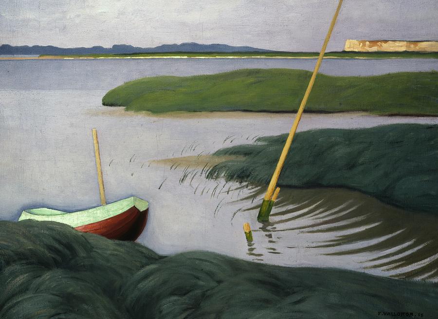 Boat at Berville Painting by Felix Vallotton