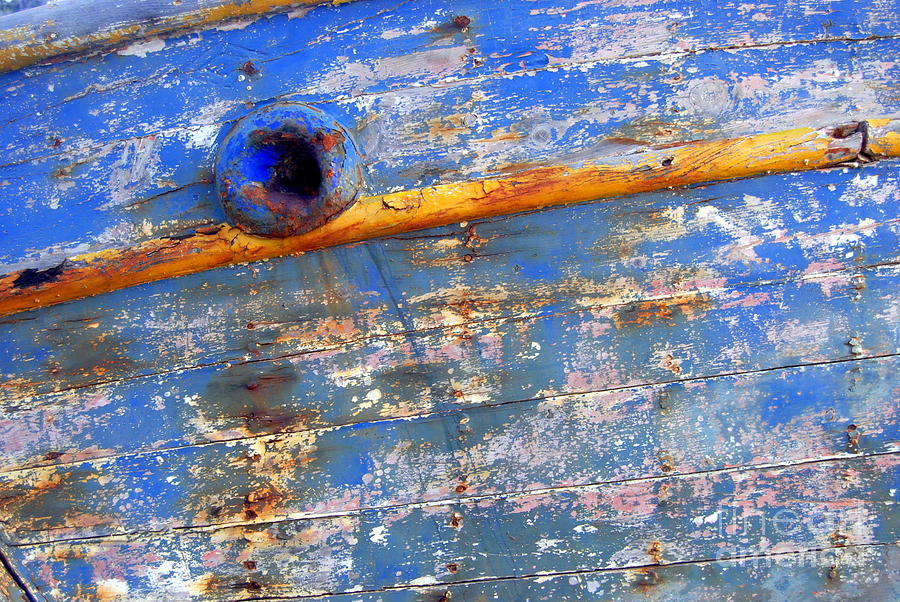 Boat Blue Photograph by A K Dayton