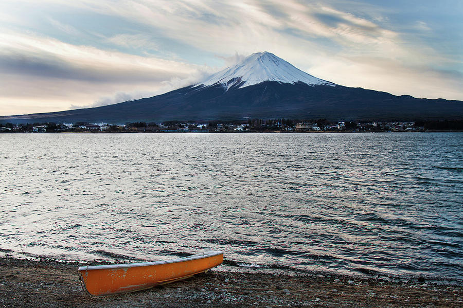 Boat By Kawaguchiko At Fuji Five Lakes Photograph by Lluís Vinagre - World Photography