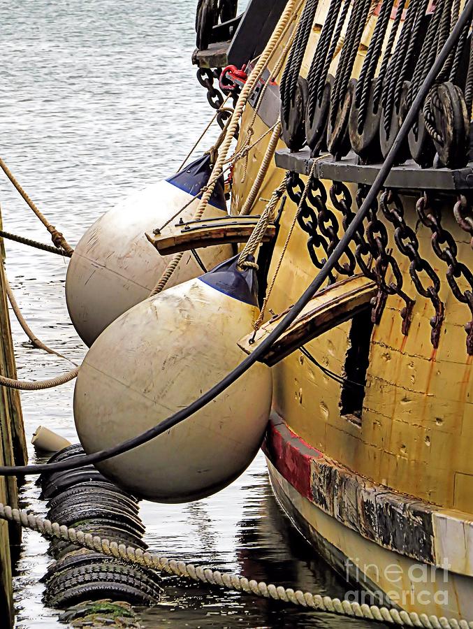 Rope Photograph - Boat Fenders by Janice Drew