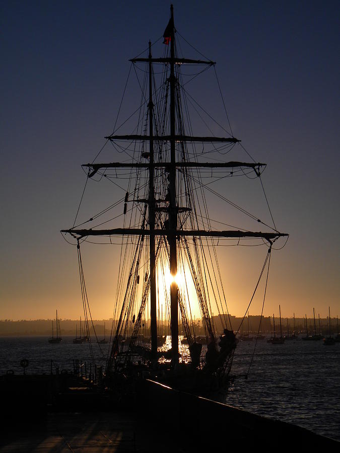 Boat Harbor Sunset Photograph by Eric Johansen