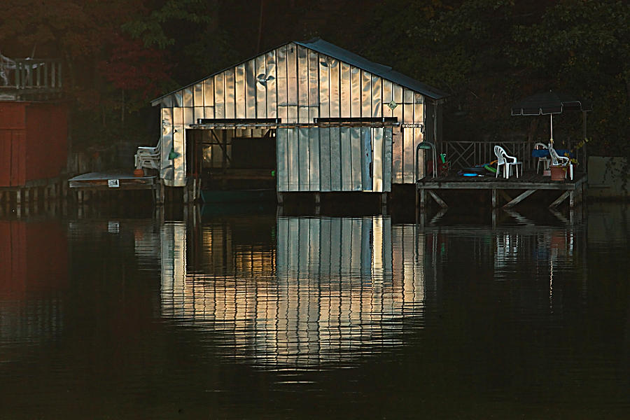 Boat House Effects Photograph by Tammy Schneider