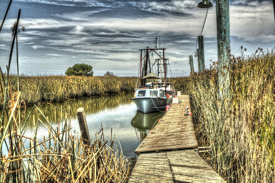 Boat In the Marsh 4 Photograph by SC Heffner